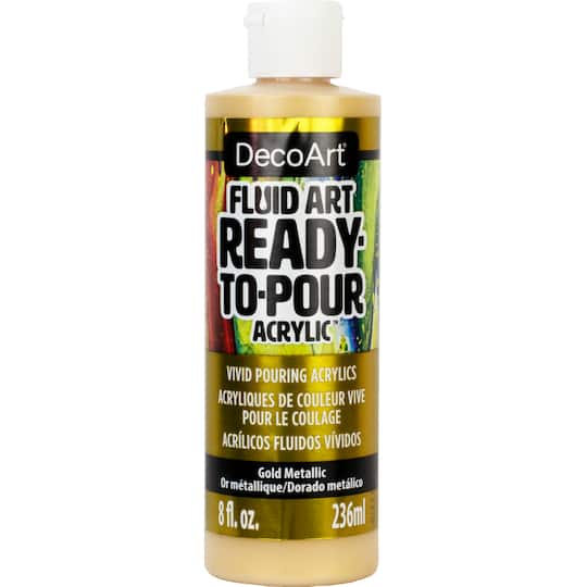 Michaels, DecoArt® Fluid Art Ready-To-Pour Acrylic™ Paint – Category: Acrylic Craft Paint